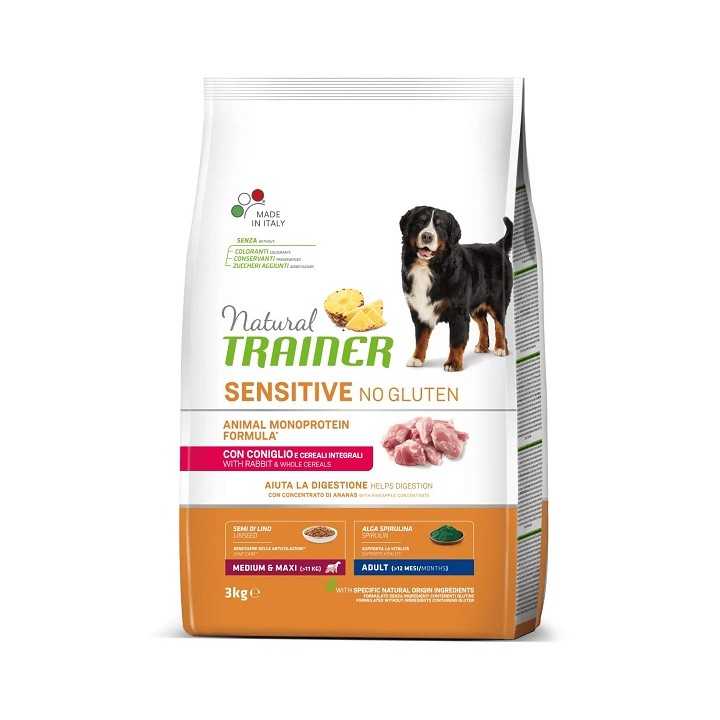 Natural Trainer Sensitive Adult Medium/Maxi Coniglio 3 Kg.