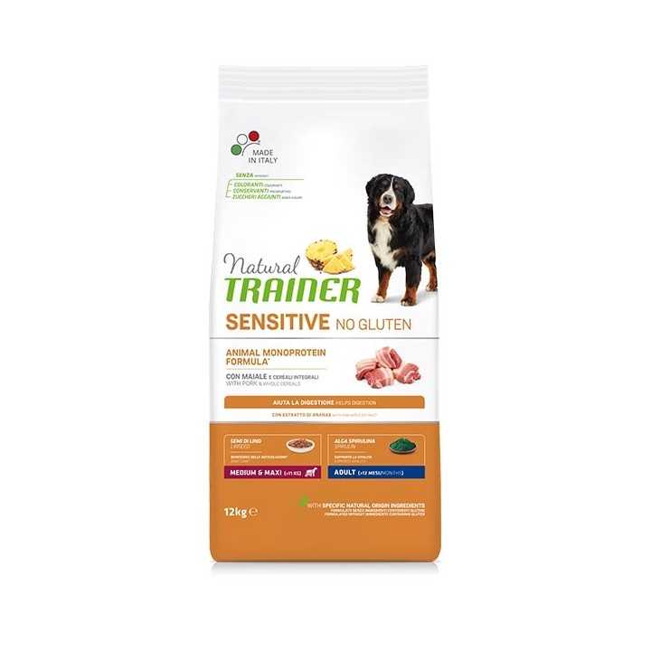 Natural Trainer Sensitive Adult Medium/Maxi Maiale 12 Kg.