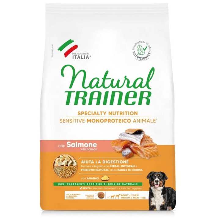 Natural Trainer Sensitive Adult Medium/Maxi Salmone 12 Kg.