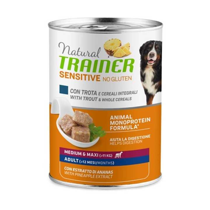 Natural Trainer Sensitive Adult Medium/Maxi Trota 400 Gr.
