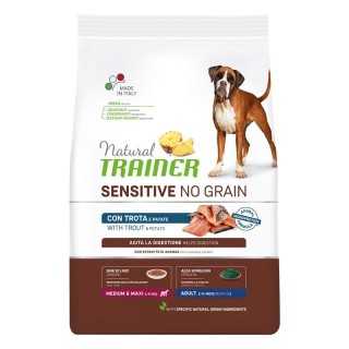 Natural Trainer Sensitive No Grain Adult Medium/Maxi Trota 12 Kg.
