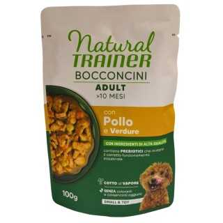 Natural Trainer Small & Toy Adult Bocconcini Pollo & Verdure 100 Gr.