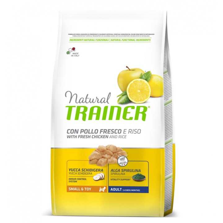 Natural Trainer Small & Toy Adult Pollo Fresco & Riso 800 Gr.