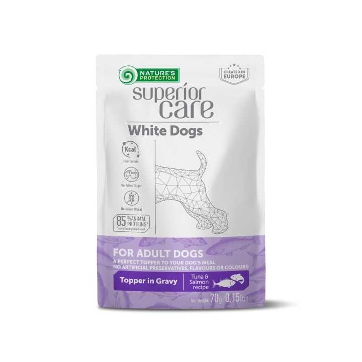 Nature'S Protection Dog Pouch White Dogs Tonno & Salmone 70 Gr.