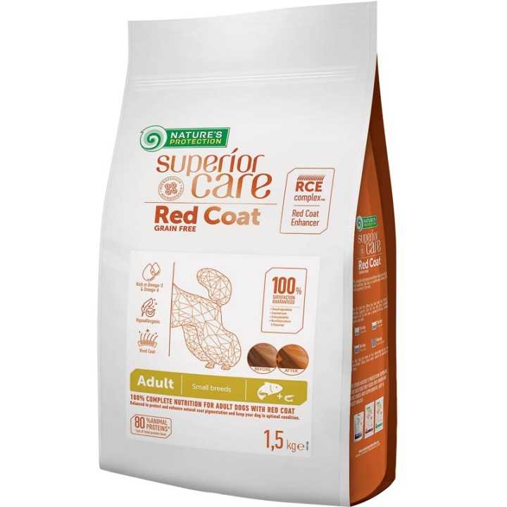 Nature'S Protection Red Coat Grain Free Adult Small Salmone 1,5 Kg.