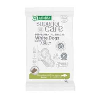 Nature'S Protection Snack White Dog Adult Hypoallergenic & Dental Pesce Bianco 150 Gr.