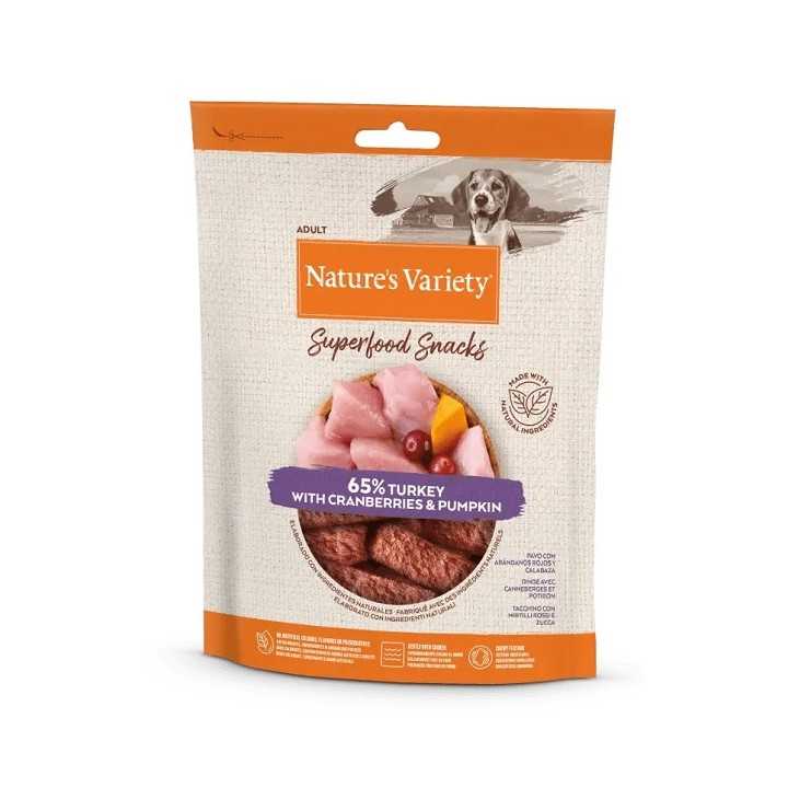 Nature'S Variety Dog Superfood Snacks Tacchino 85 Gr.