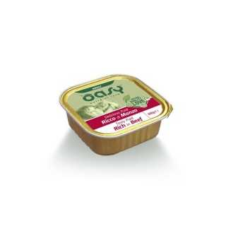 Oasy Cat Adult Delizioso Pate' Ricco Di Manzo 100 Gr.
