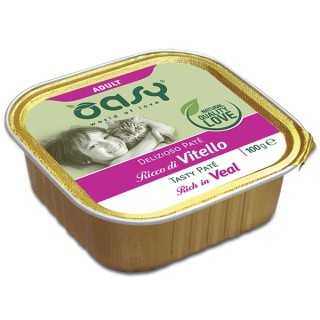 Oasy Cat Adult Delizioso Pate' Ricco Di Vitello 100 Gr.