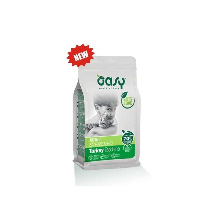 Oasy Cat Adult Sterilized Tacchino 300 Gr.