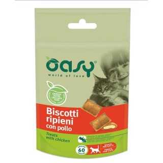 Oasy Cat Biscotti Ripieni Con Pollo 60 Gr.