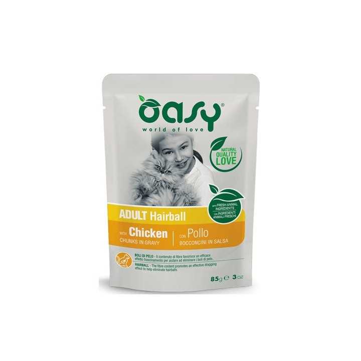 Oasy Cat Bocconcini In Salsa Adult Hairball 85 Gr.