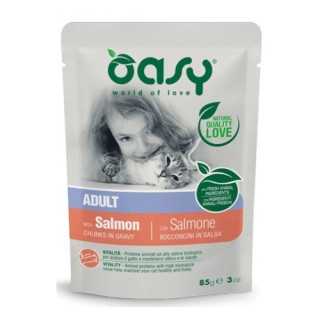 Oasy Cat Bocconcini In Salsa Adult Salmone 85 Gr.