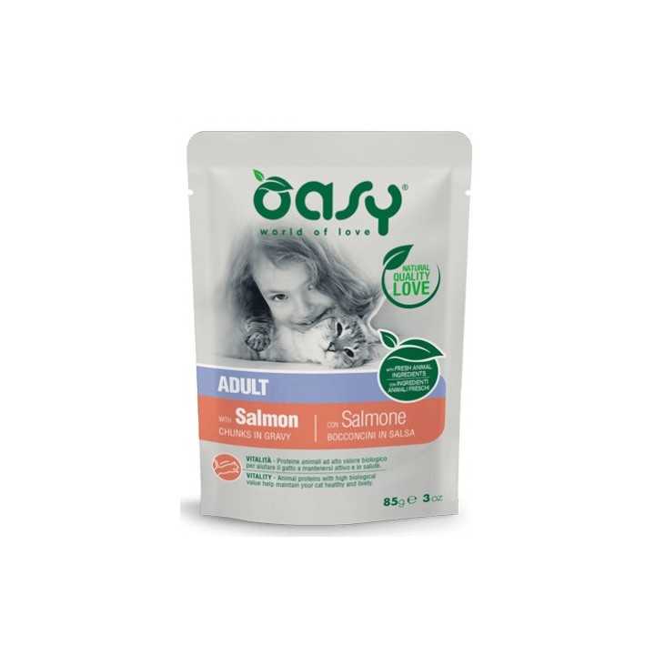Oasy Cat Bocconcini In Salsa Adult Salmone 85 Gr.
