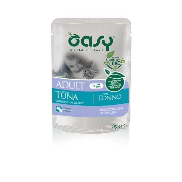 Oasy Cat Bocconcini In Salsa Adult Tonno 85 Gr.