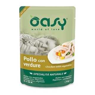 Oasy Cat Buste Pollo Con Verdure 70 Gr.
