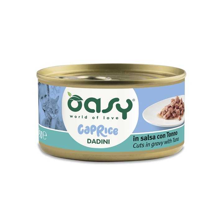 Oasy Cat Caprice Dadini In Salsa Con Tonno 85 Gr.