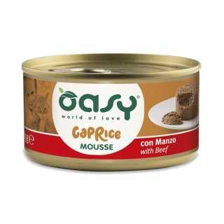 Oasy Cat Caprice Mousse Con Manzo 85 Gr.