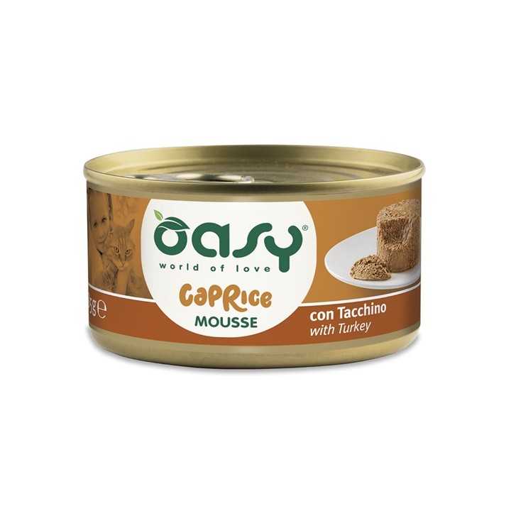 Oasy Cat Caprice Mousse Con Tacchino 85 Gr.