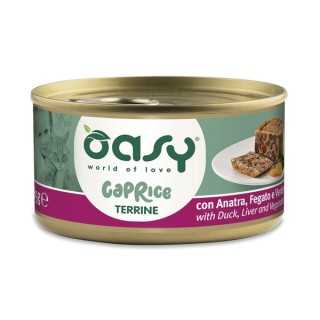 Oasy Cat Caprice Terrine Con Anatra, Fegato & Verdure 85 Gr.