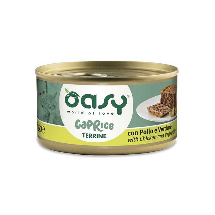Oasy Cat Caprice Terrine Con Pollo & Verdure 85 Gr.
