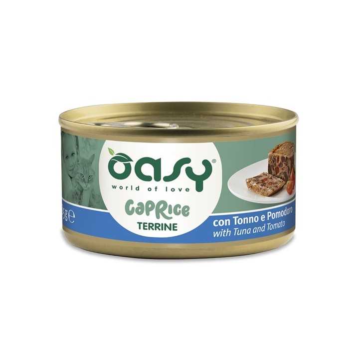 Oasy Cat Caprice Terrine Con Tonno & Pomodoro 85 Gr.