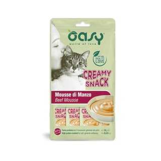 Oasy Cat Creamy Snack Mousse Di Manzo 4 X 15 Gr.