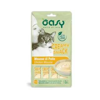 Oasy Cat Creamy Snack Mousse Di Pollo 4 X 15 Gr.
