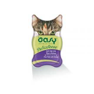 Oasy Cat Delicatesse Pate' Con Tacchino 85 Gr.