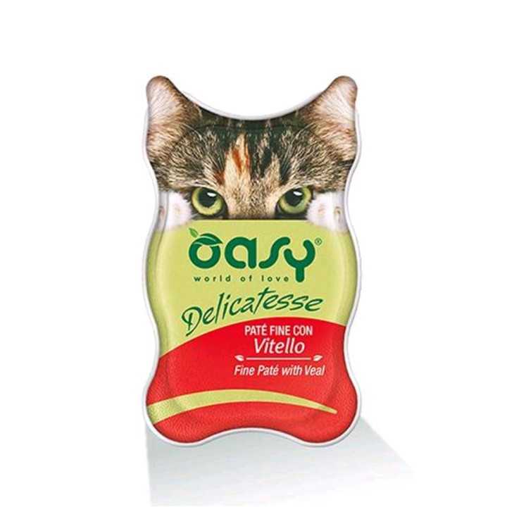 Oasy Cat Delicatesse Pate' Con Vitello 85 Gr.