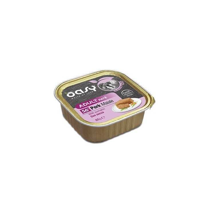 Oasy Cat Grain Free Pate' Adult Maiale & Zucca 85 Gr.