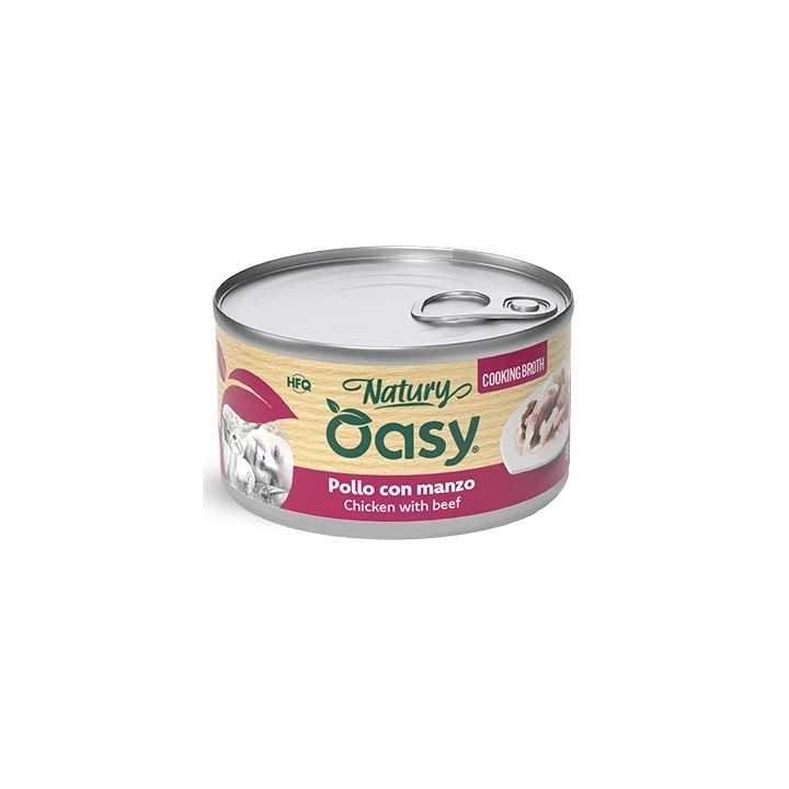 Oasy Cat Natury Cooking Broth - Pollo Con Manzo 85 Gr.