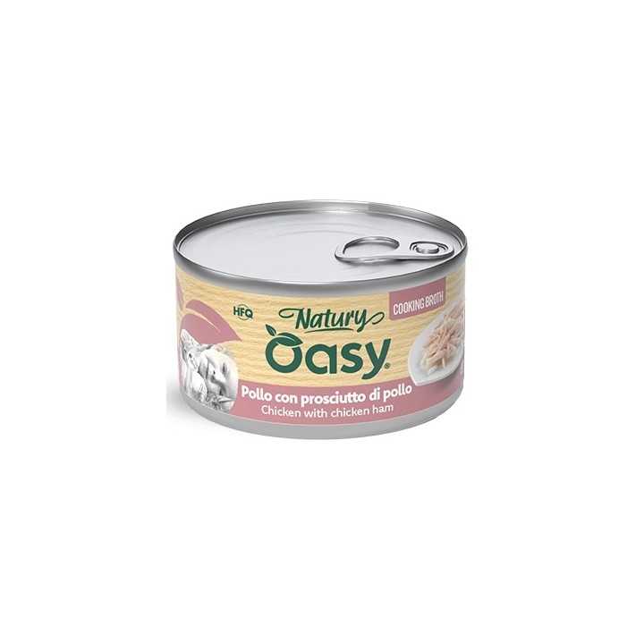Oasy Cat Natury Cooking Broth - Pollo Con Prosciutto Di Pollo 85 Gr.