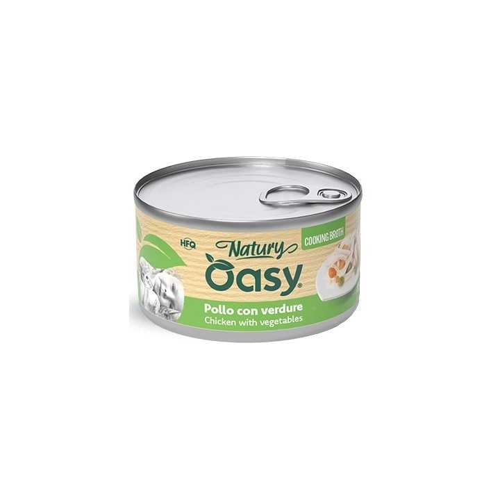 Oasy Cat Natury Cooking Broth - Pollo Con Verdure 85 Gr.