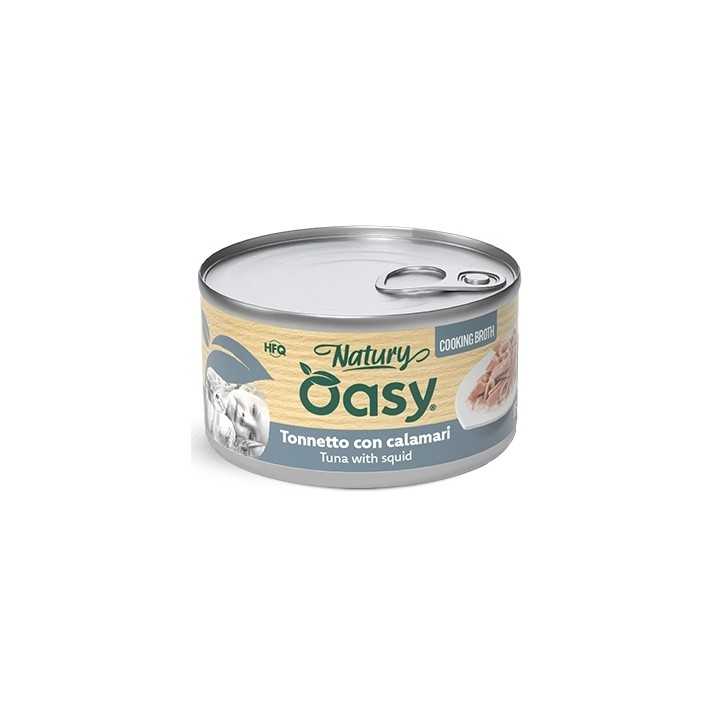 Oasy Cat Natury Cooking Broth - Tonnetto Con Calamari 85 Gr.