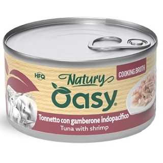 Oasy Cat Natury Cooking Broth - Tonnetto Con Gamberone Indopacifico 85 Gr.