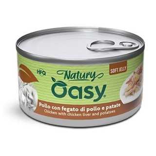 Oasy Cat Natury Soft Jelly - Pollo Con Fegato & Patate 85 Gr.