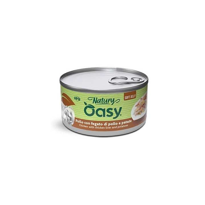 Oasy Cat Natury Soft Jelly - Pollo Con Fegato & Patate 85 Gr.