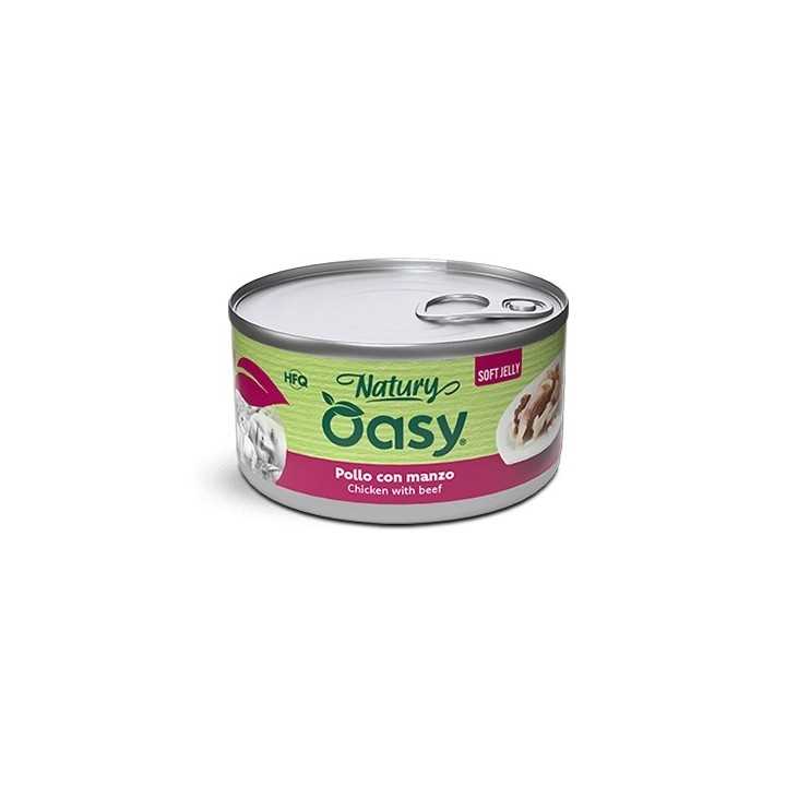 Oasy Cat Natury Soft Jelly - Pollo Con Manzo 150 Gr.