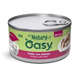Oasy Cat Natury Soft Jelly - Pollo Con Manzo 85 Gr.