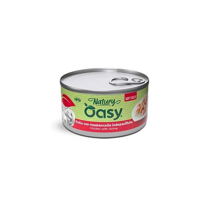 Oasy Cat Natury Soft Jelly - Pollo Con Mazancolle Indopacifiche 150 Gr.