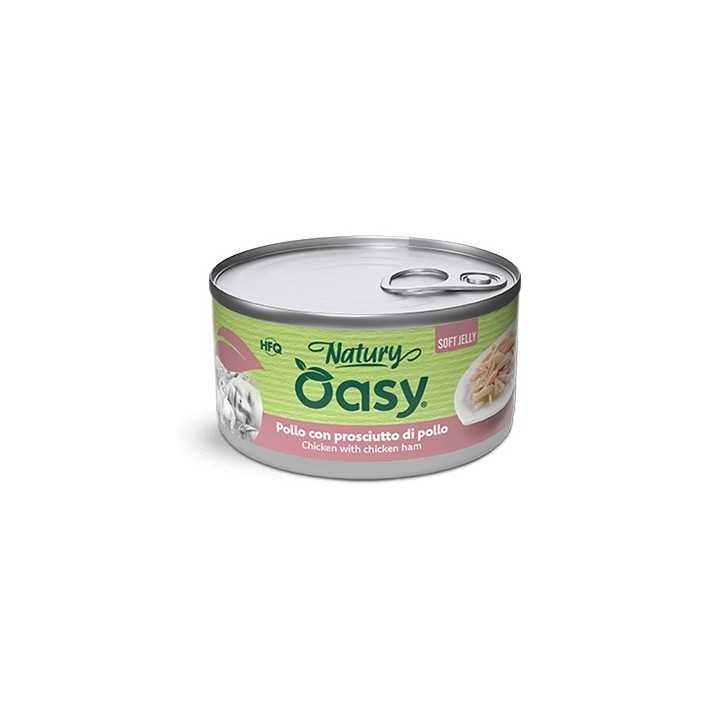 Oasy Cat Natury Soft Jelly - Pollo Con Prosciutto Di Pollo 150 Gr.