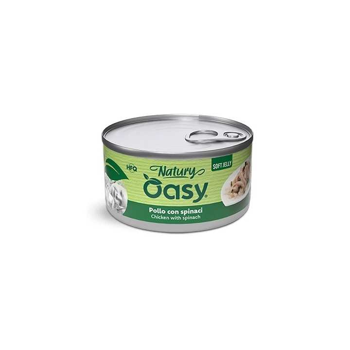 Oasy Cat Natury Soft Jelly - Pollo Con Spinaci 150 Gr.