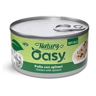 Oasy Cat Natury Soft Jelly - Pollo Con Spinaci 85 Gr.