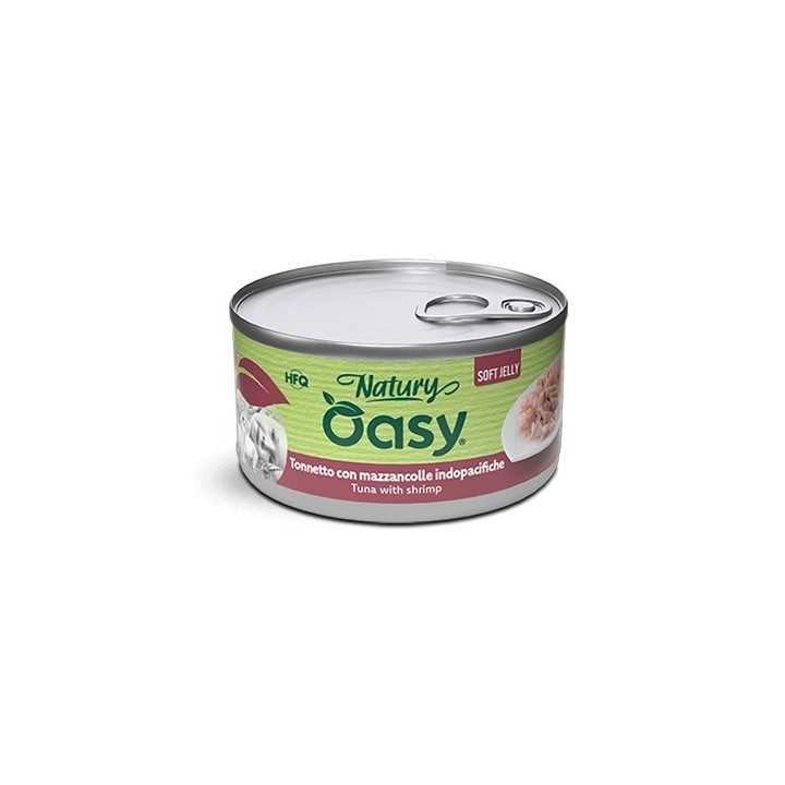 Oasy Cat Natury Soft Jelly - Tonnetto Con Mazzancolle Indopacifiche 150 Gr.