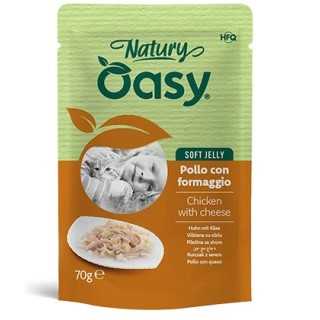 Oasy Cat Natury Soft Jelly Busta - Pollo Con Formaggio 70 Gr.