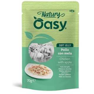 Oasy Cat Natury Soft Jelly Busta - Pollo Con Mela 70 Gr.
