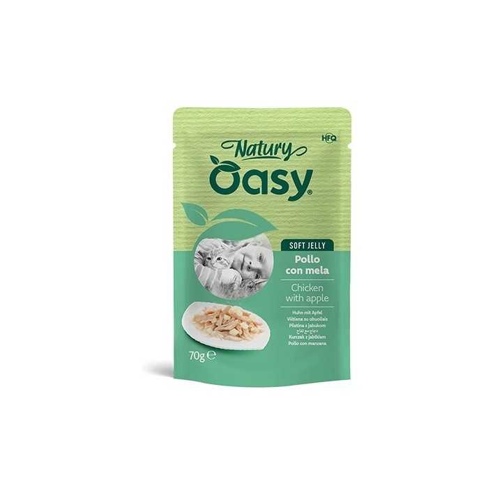 Oasy Cat Natury Soft Jelly Busta - Pollo Con Mela 70 Gr.