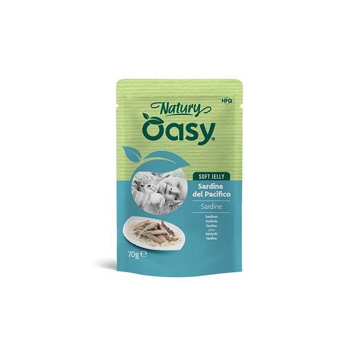 Oasy Cat Natury Soft Jelly Busta - Sardine Del Pacifico 70 Gr.