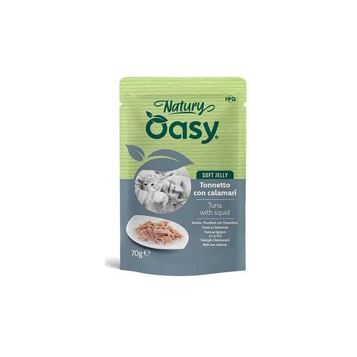 Oasy Cat Natury Soft Jelly Busta - Tonnetto Con Calamari 70 Gr.